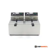 Двоен фритюрник 2 × 11 л, 2 коша, 230 V, снимка 2