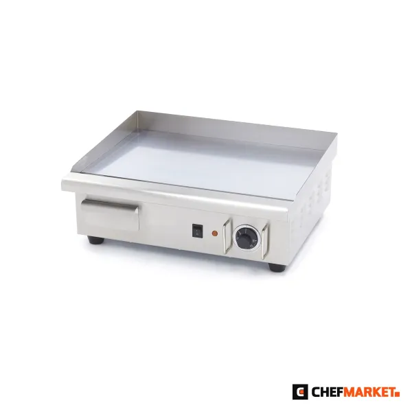 Електрическа скара с гладка хромирана плоча 55 × 35 см, 230 V