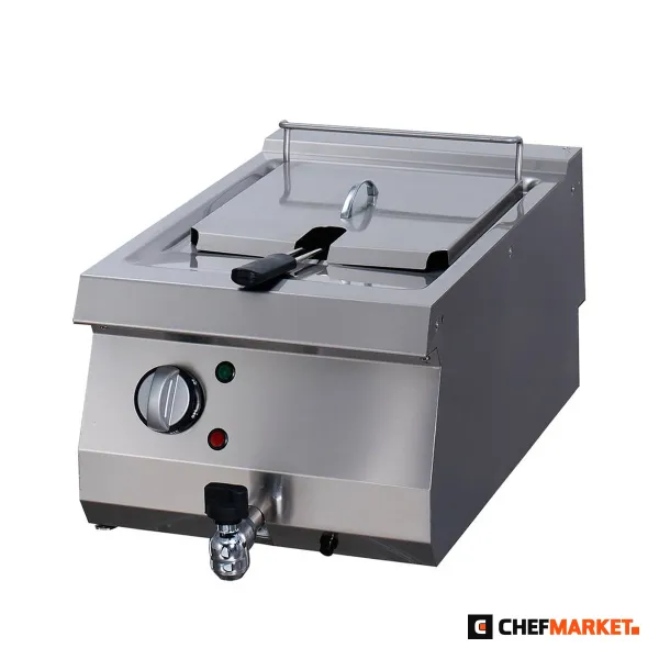 Електрически фритюрник 12 л с кран за източване, 400 V
