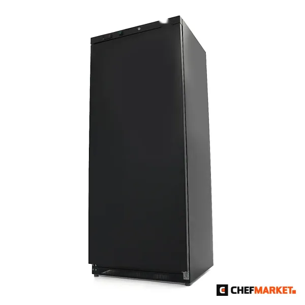 Фризер 600 л с 6 неподвижни рафта, черен, 230 V