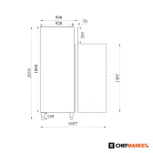 Фризер за пекарна, 737 л, тави 600 x 800 мм, снимка 2