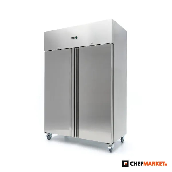 Фризерен шкаф 800 л с 2 врати, 6 рафта, на колела, 230 V