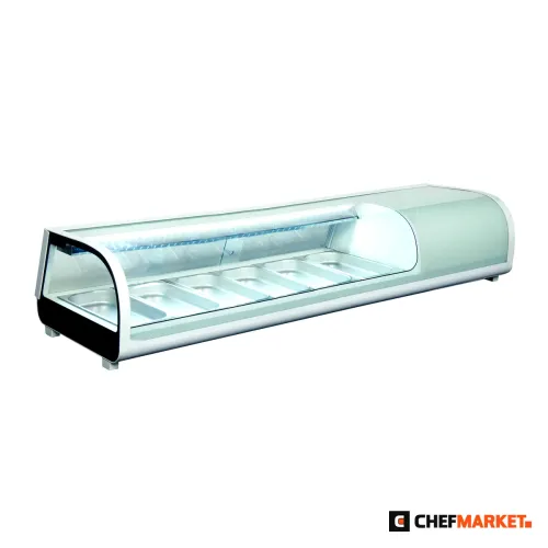 Хладилна витрина за суши, 6 x GN 1/3, 62 л