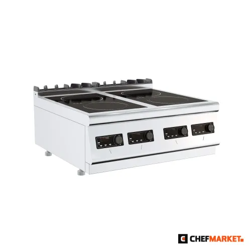 Индукционен котлон, 4 зони, 14 kW, настолен, дълбочина 700 мм