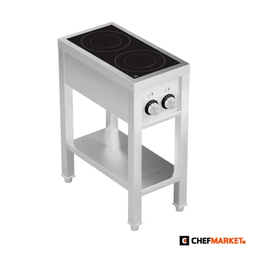Индукционен котлон на отворена стойка, 2 зони, 7 kW
