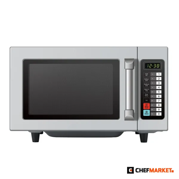 Микровълнова фурна от неръждаема стомана, 1000 W, 25 л