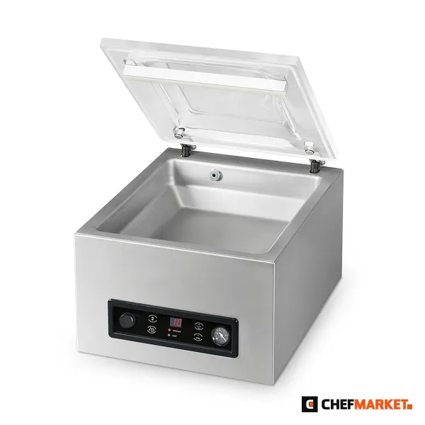 Настолна камерна вакуум машина, заваръчна лента 350 мм, 0,4 kW
