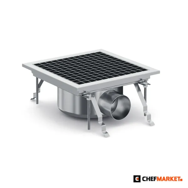 Подов сифон от неръждаема стомана, 300 x 300 мм