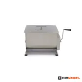 Ръчна месомесачка 40 л, до 35 кг месо, двойна ос, снимка 2