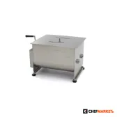 Ръчна месомесачка 40 л, до 35 кг месо, двойна ос, снимка 3