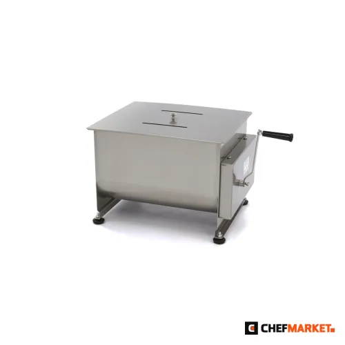 Ръчна месомесачка 40 л, до 35 кг месо, двойна ос