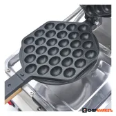 Въртящ се гофретник за 1 бъбъл гофрета 180 × 200 мм, 1415 W, 230 V, снимка 7